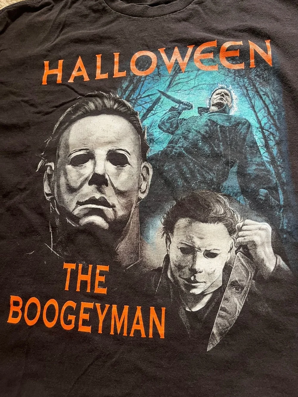 Halloween Michael Myers “The Boogeyman” Black Graphic Tee XL
